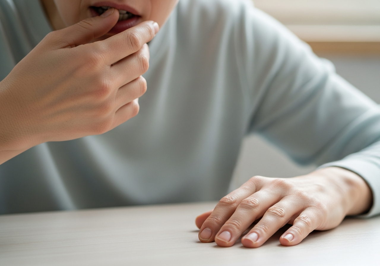Person stepping away from an old habit and choosing a calmer response